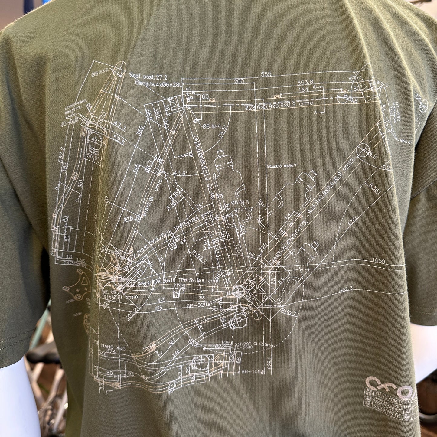 narifuri/ nanotec 制菌バックプリントTシャツ (NF1151)