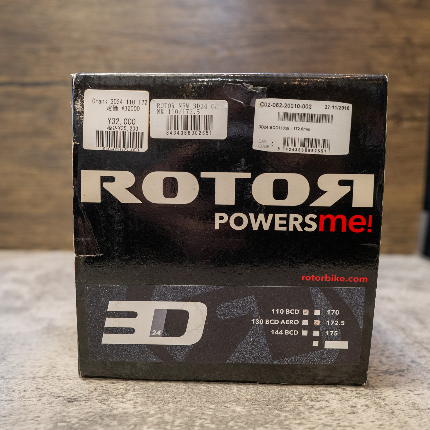 Rotor/ Crank 3D 110 BCD / 172.5mm